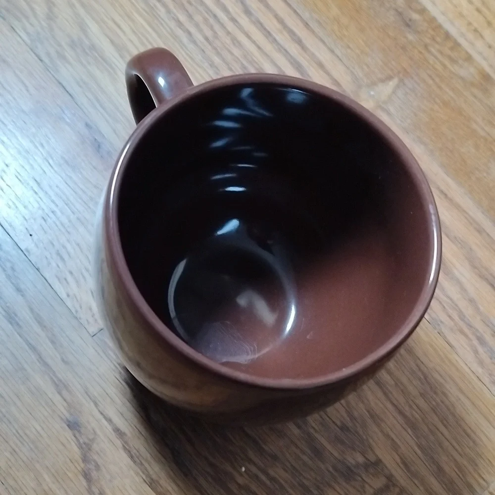Godiva Coffee Cup Brown and says Godiva Belgium 1926 in Gold letters